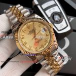 Perfect Replica Rolex Datejust All Gold Bezel Jubilee 36mm Watch  8215 Automatic  Movement